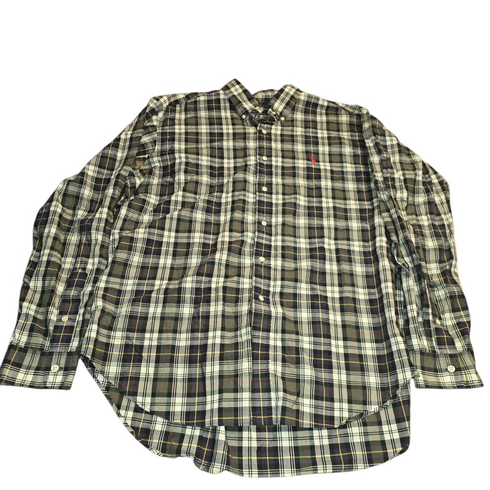 Plaid Button-Down Shirt